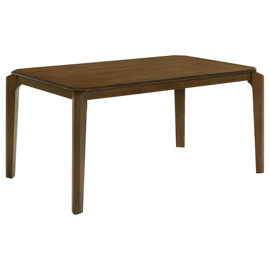 ALMONTE 59-INCH RECTANGULAR WOOD DINING TABLE DARK BROWN