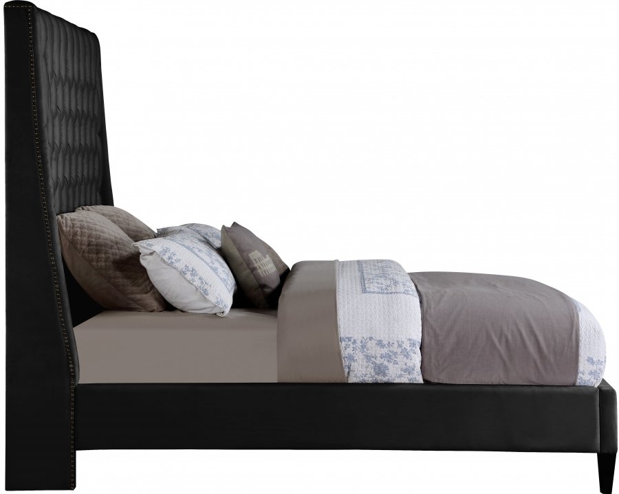 12977-3.jpg Fritz Velvet Upholstered Bed - Image 4