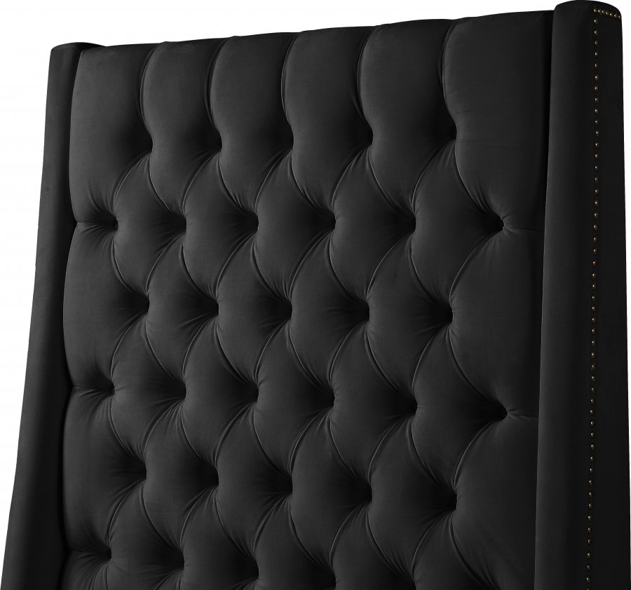 12977-5.jpg Fritz Velvet Upholstered Bed - Image 6