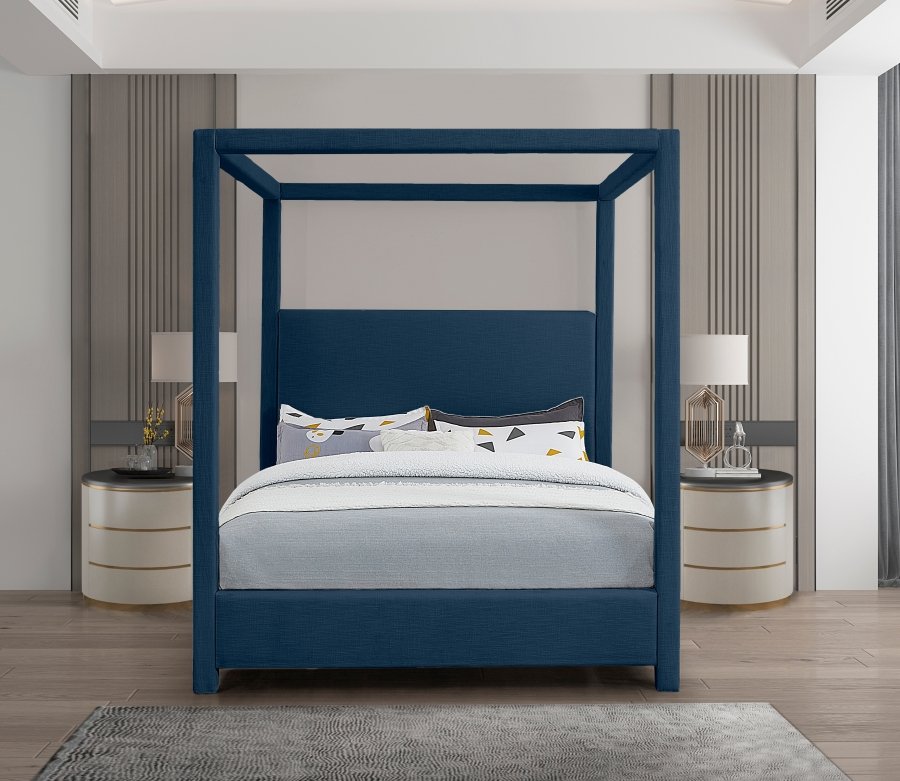 18259-3.jpg Emerson Linen Textured Fabric Upholstered Bed - Image 4