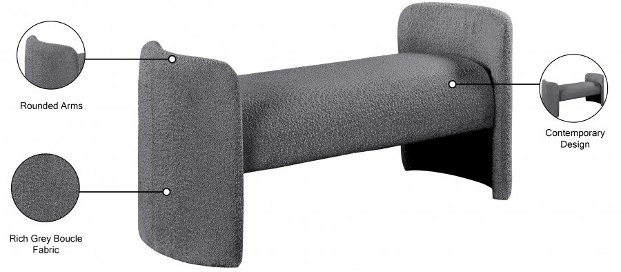18458_00.jpg Peyton Boucle Fabric Upholstered Bench - Image 7