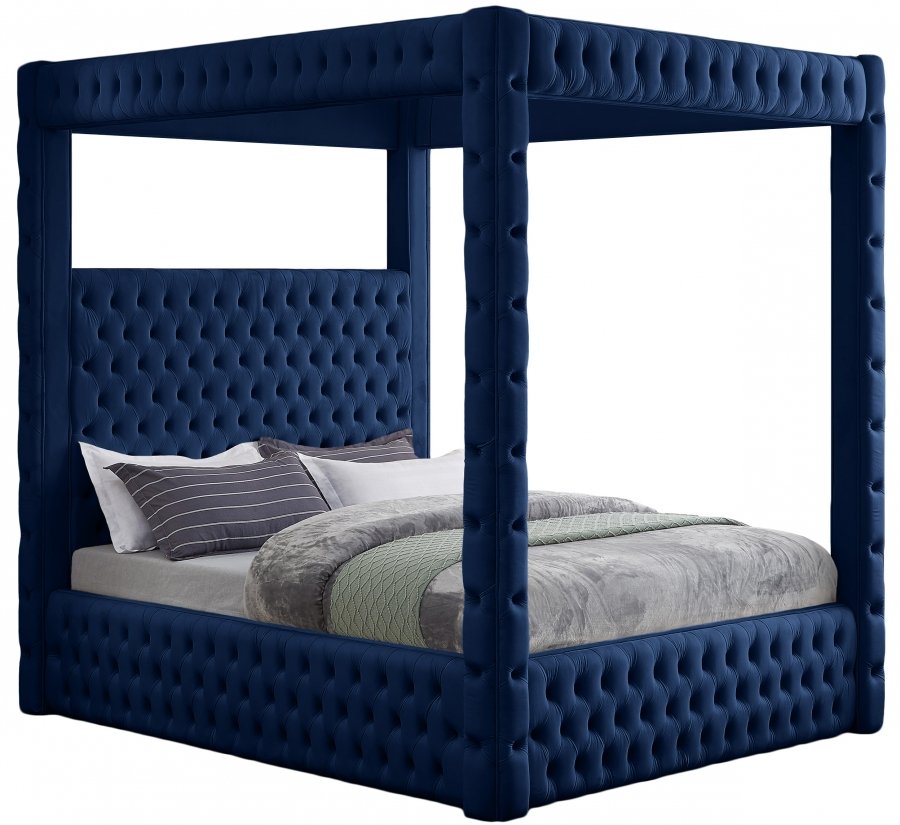 Royal Velvet Upholstered Bed