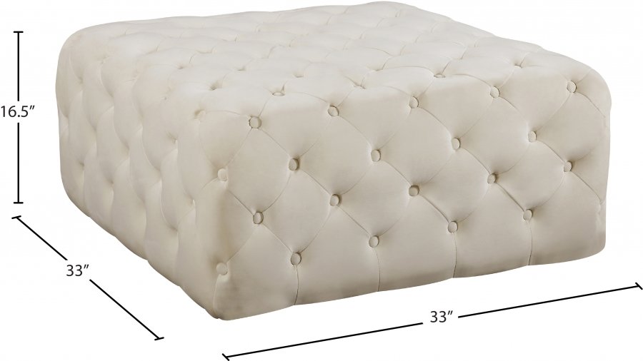 1869_0.jpg Ariel Velvet Upholstered Ottoman - Image 3