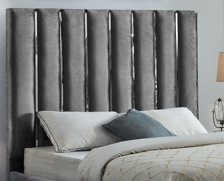 2020-4.jpg Enzo Velvet Upholstered Bed - Image 5