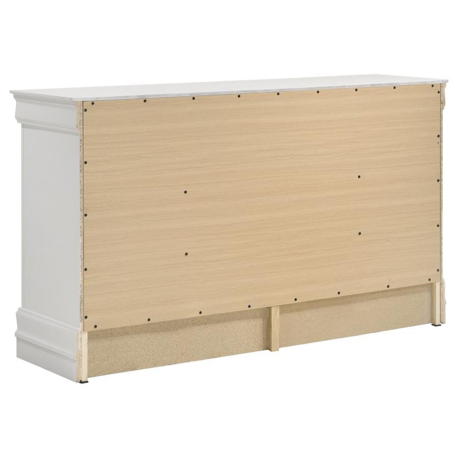 202441Q-S5_08x900.jpg LOUIS PHILIPPE 5-PIECE QUEEN BEDROOM SET WHITE - Image 8