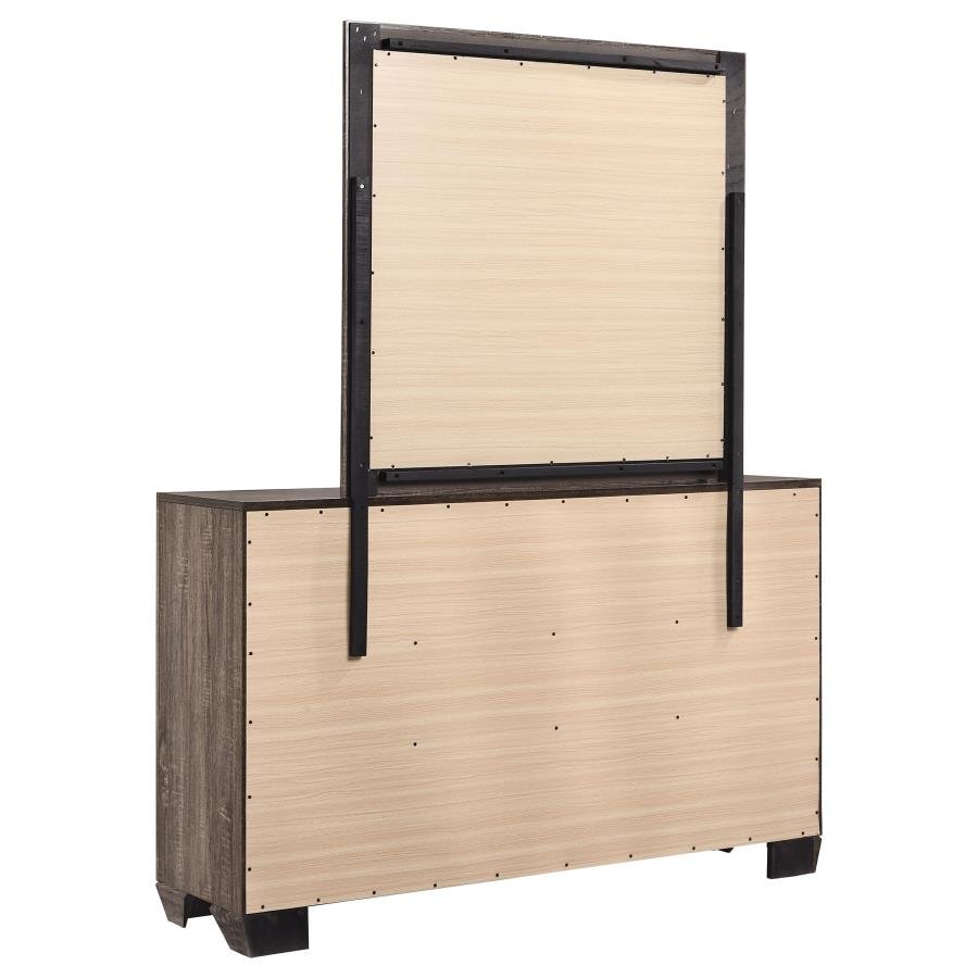 204193M_06x900.jpg KAUFFMAN 6-DRAWER DRESSER WITH MIRROR WASHED TAUPE - Image 6