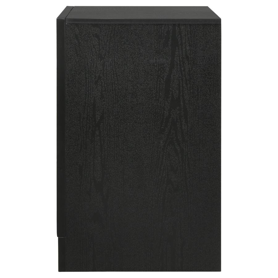 206362_05x900.jpg MIRANDA 3-DRAWER NIGHTSTAND BEDSIDE TABLE BLACK - Image 5