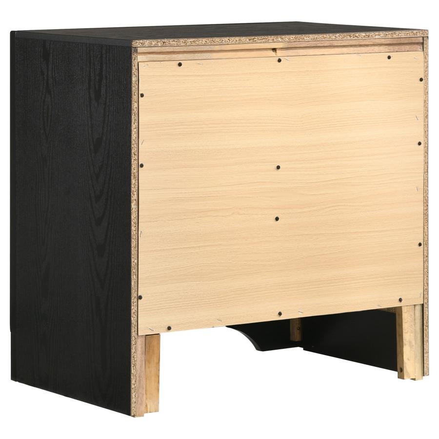 206362_06x900.jpg MIRANDA 3-DRAWER NIGHTSTAND BEDSIDE TABLE BLACK - Image 6