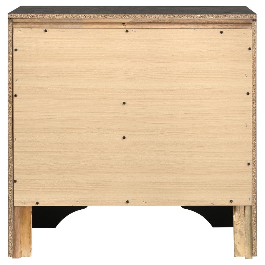 206362_07x900.jpg MIRANDA 3-DRAWER NIGHTSTAND BEDSIDE TABLE BLACK - Image 7