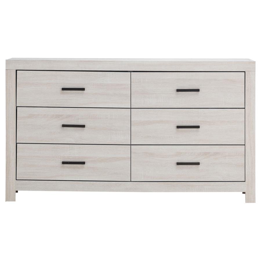 207053_03x900.jpg BRANTFORD 6-DRAWER DRESSER COASTAL WHITE - Image 3