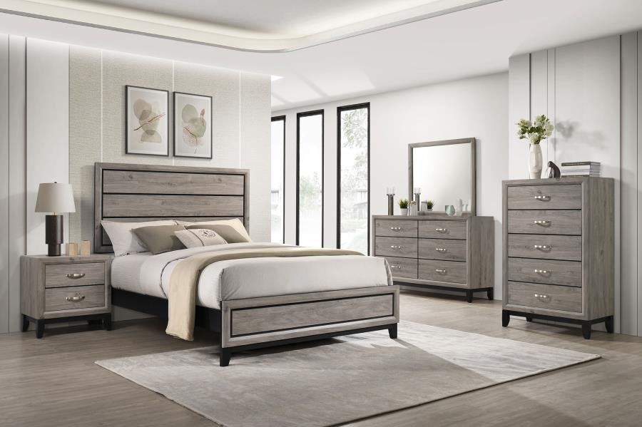 WATSON FIVE-PIECE QUEEN BEDROOM SET LIGHT TAUPE