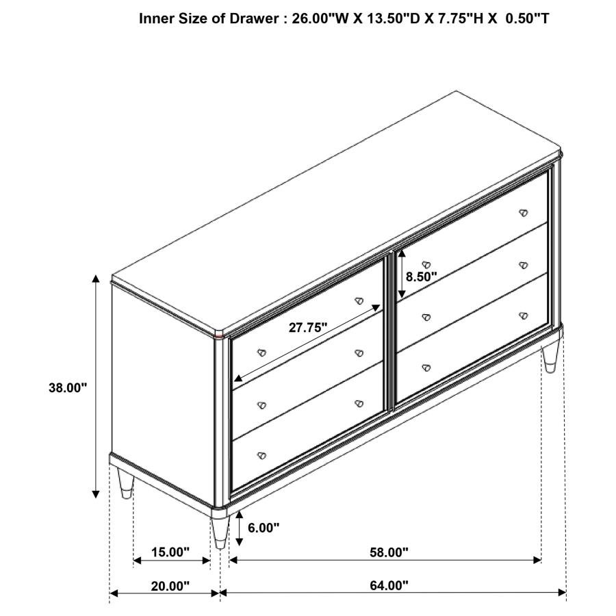 223063_13x900.jpg EMBERLYN 6-DRAWER DRESSER BROWN - Image 13