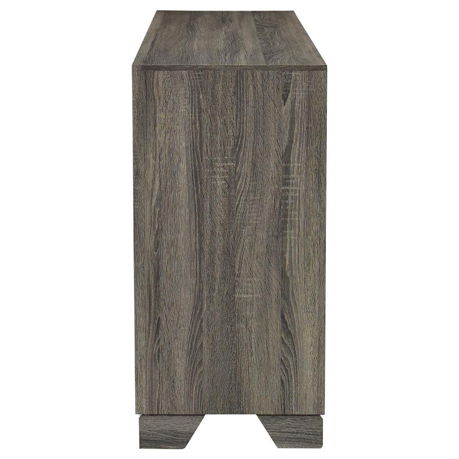 223343_05x900.jpg WRIGHT 6-DRAWER DRESSER CABINET BROWN OAK - Image 5