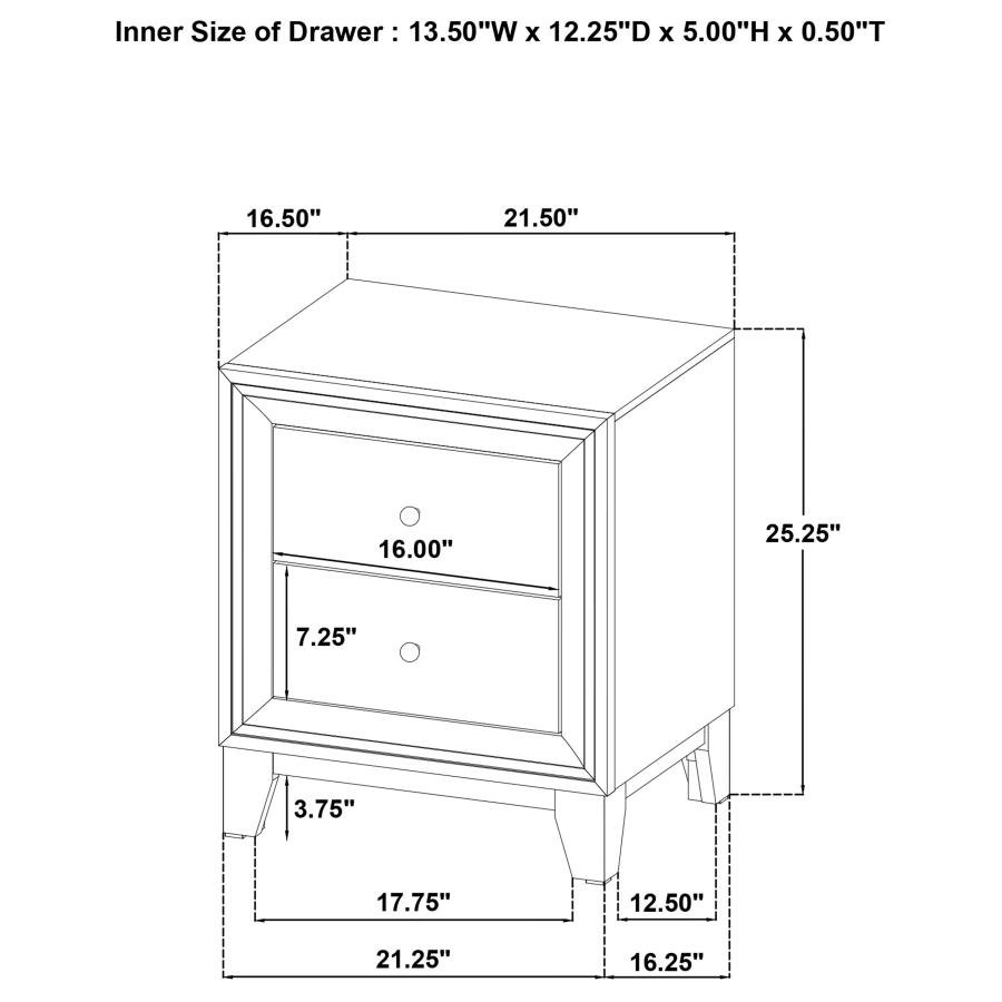 223442_14x900.jpg WELSLEY 2-DRAWER NIGHTSTAND BEDSIDE TABLE WALNUT - Image 14