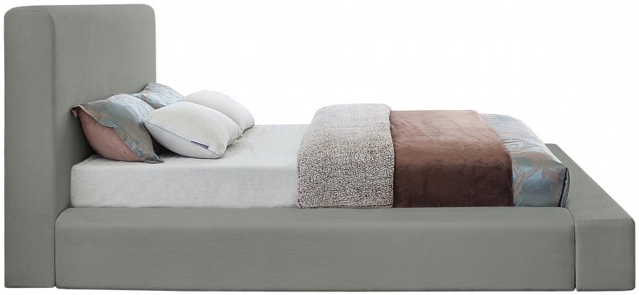 22358-4.jpg Devin Linen Textured Fabric Upholstered Bed - Image 5