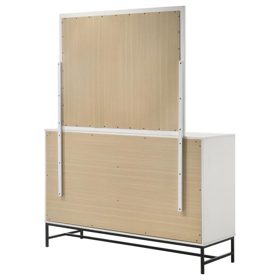 224863M_08x900.jpg SONORA 6-DRAWER DRESSER WITH MIRROR WHITE - Image 8