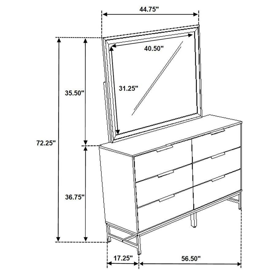 224863M_13x900.jpg SONORA 6-DRAWER DRESSER WITH MIRROR WHITE - Image 12