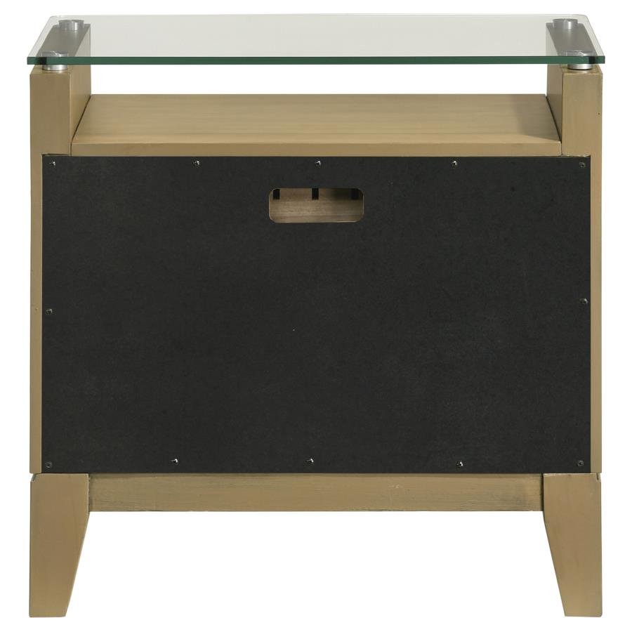 224922_07x900.jpg GRANADA 2-DRAWER GLASS TOP NIGHTSTAND NATURAL PINE - Image 7