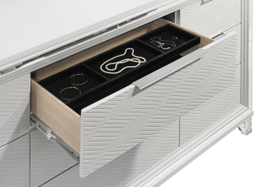 224963_11x900.jpg MARMORE 9-DRAWER DRESSER CABINET WHITE - Image 11