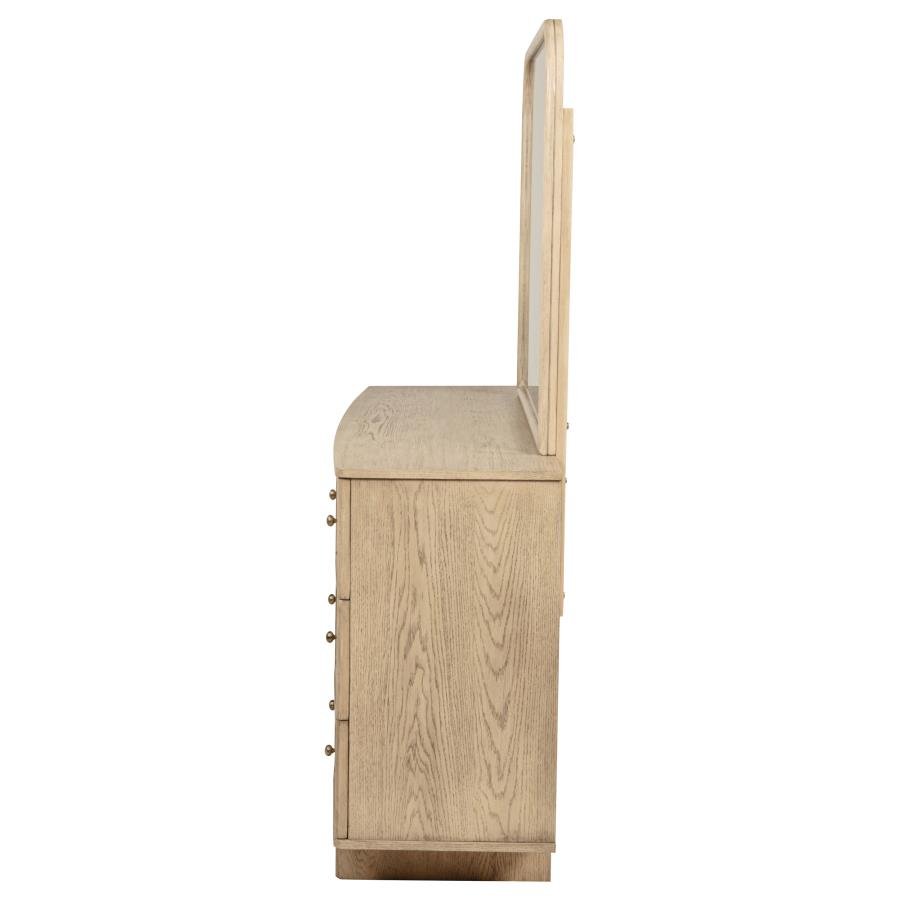 225043M_05x900.jpg KAILANI 9-DRAWER DRESSER AND MIRROR BEIGE OAK - Image 5