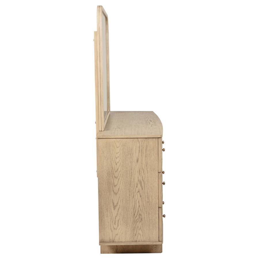 225043M_09x900.jpg KAILANI 9-DRAWER DRESSER AND MIRROR BEIGE OAK - Image 9