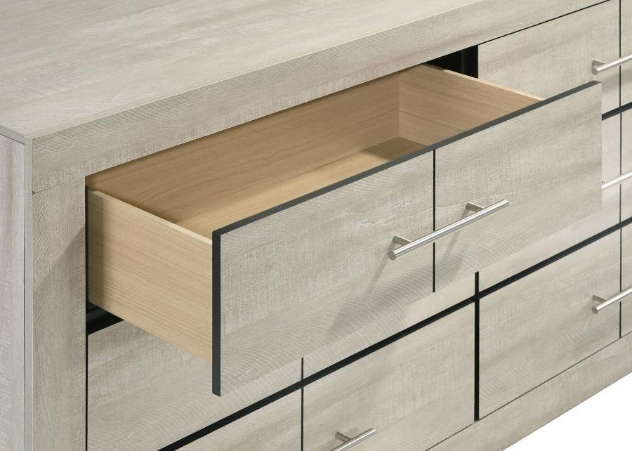 225063M_10x900.jpg TRENTON 6-DRAWER BEDROOM DRESSER WITH MIRROR RUSTIC CREAM - Image 10