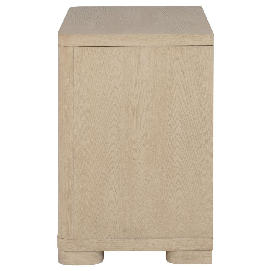 225082_05x900.jpg LADERA 2-DRAWER NIGHTSTAND BEDSIDE TABLE LIGHT ELM - Image 5