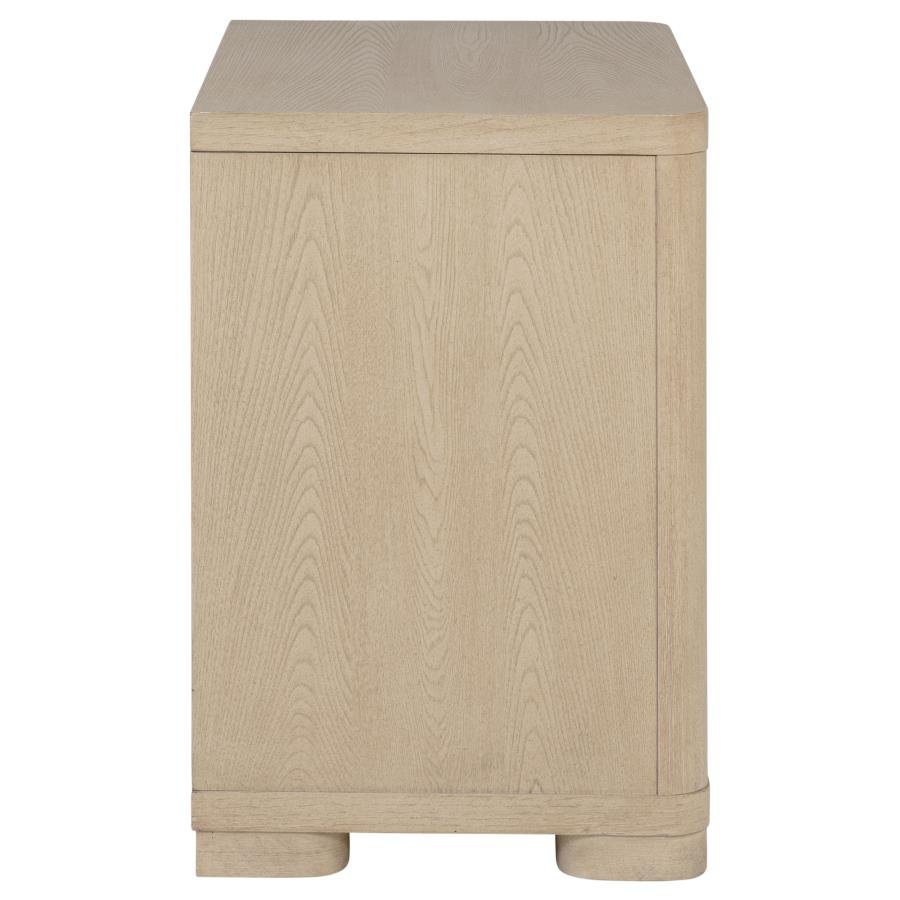 225082_09x900.jpg LADERA 2-DRAWER NIGHTSTAND BEDSIDE TABLE LIGHT ELM - Image 9