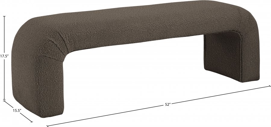 22860_0.jpg Niagara Boucle Fabric Upholstered Bench - Image 7