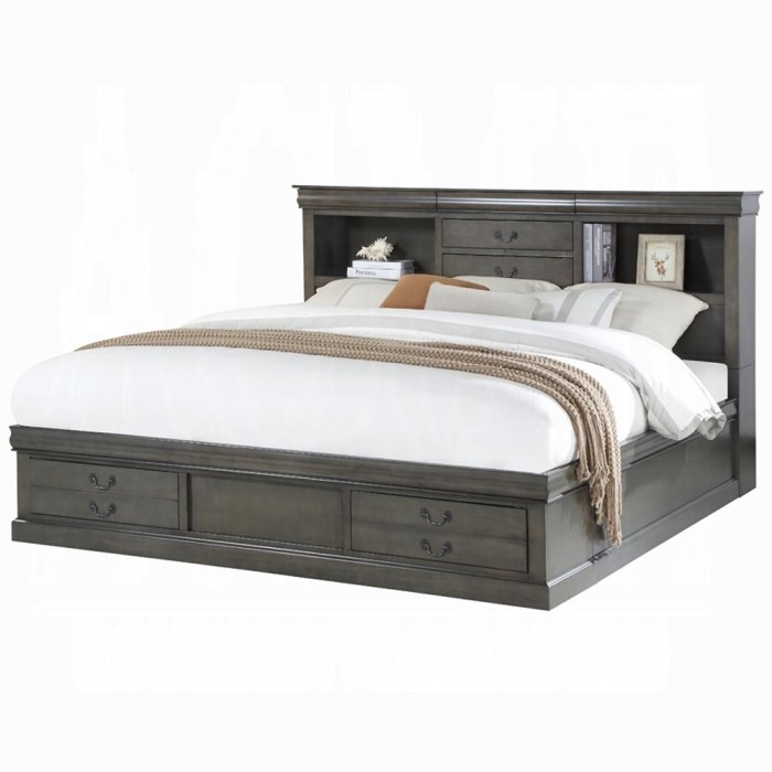 24930q_1_2.jpg Louis Philippe III Queen Bed W/Storage - Image 3