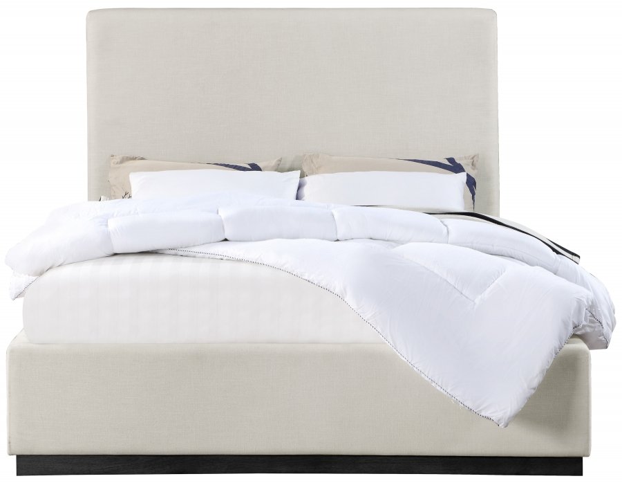 27672-2.jpg Alfie Linen Textured Fabric Upholstered Bed - Image 3