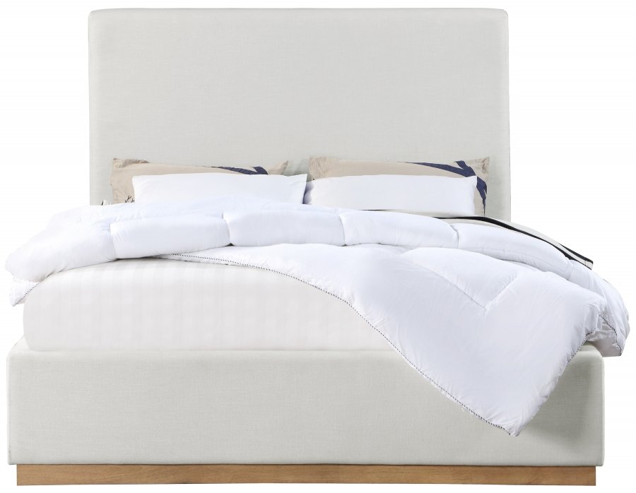 27677-2.jpg Alfie Linen Textured Fabric Upholstered Bed - Image 3