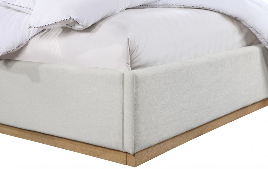 27677-5.jpg Alfie Linen Textured Fabric Upholstered Bed - Image 6