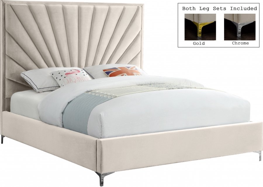3052-1.jpg Eclipse Velvet Upholstered Bed - Image 2
