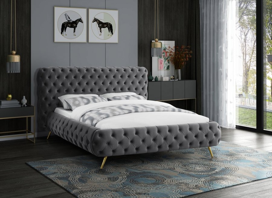 3121-1.jpg Delano Velvet Upholstered Bed - Image 2