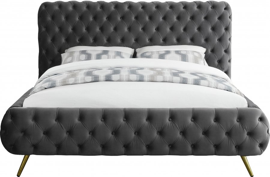 3121-2.jpg Delano Velvet Upholstered Bed - Image 3
