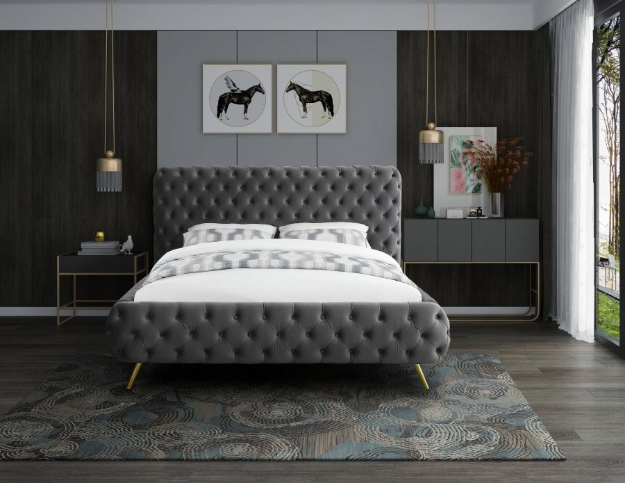 3121-3.jpg Delano Velvet Upholstered Bed - Image 4