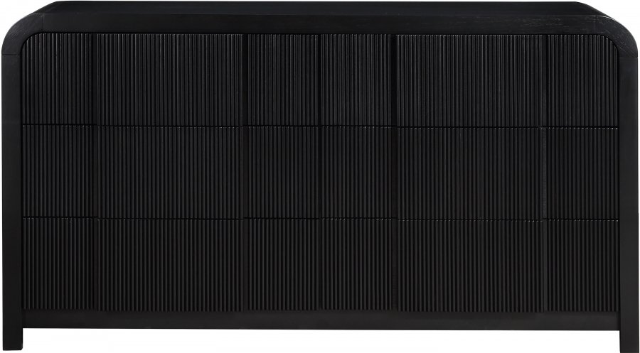 32347-2.jpg Fluted Solid Wood And Oak Veneer Dresser - Image 4
