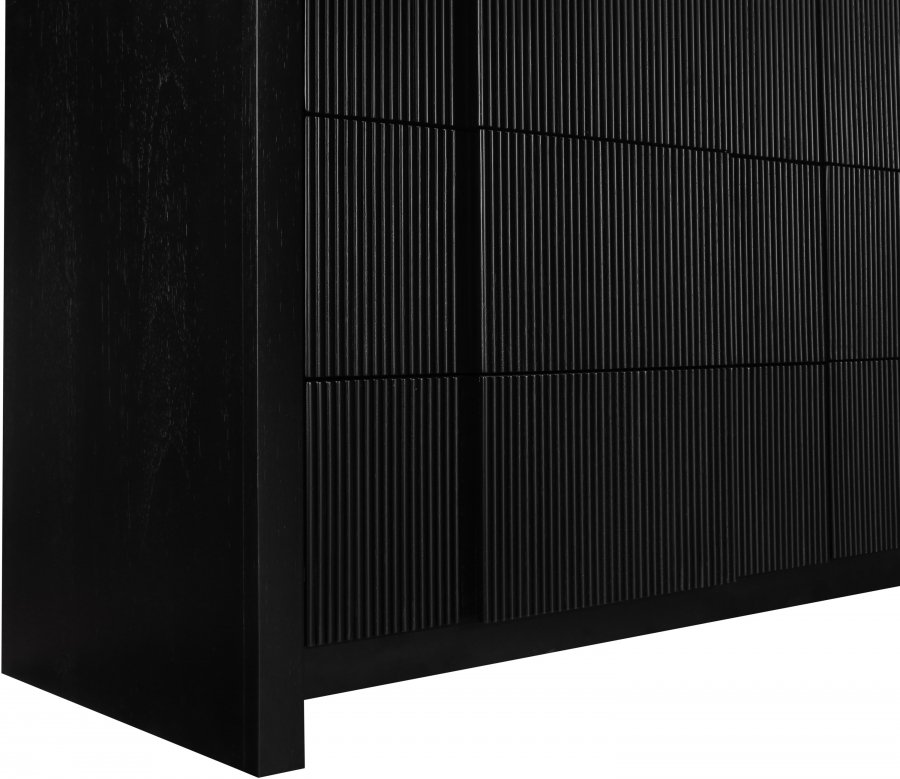 32347-9.jpg Fluted Solid Wood And Oak Veneer Dresser - Image 11
