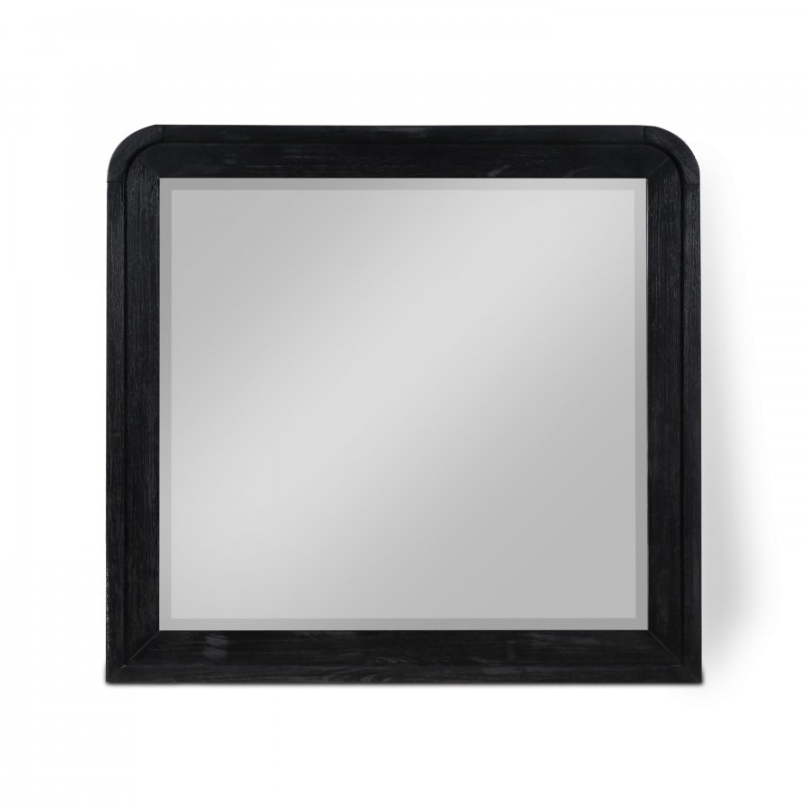 Fluted Solid Wood And Oak Veneer Mirror