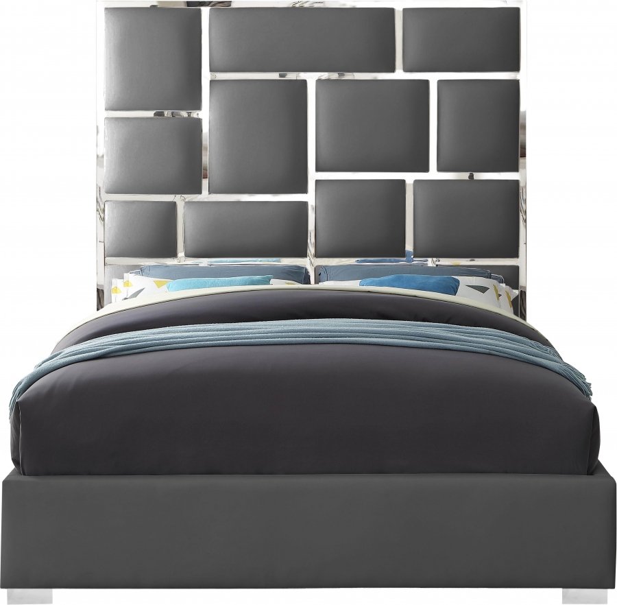 3289-2.jpg Milan Vegan Leather Upholstered Bed - Image 3