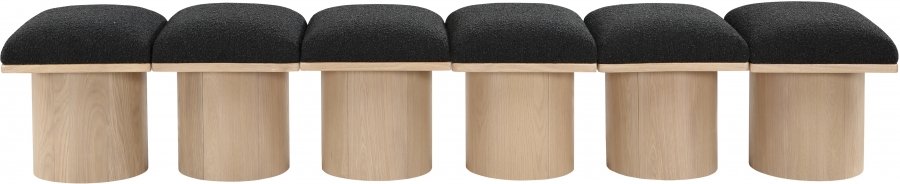 33668-2.jpg Pavilion Boucle Fabric Upholstered 6pc. Modular Bench - Image 3