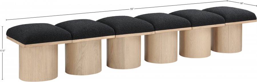 33668_0.jpg Pavilion Boucle Fabric Upholstered 6pc. Modular Bench - Image 6