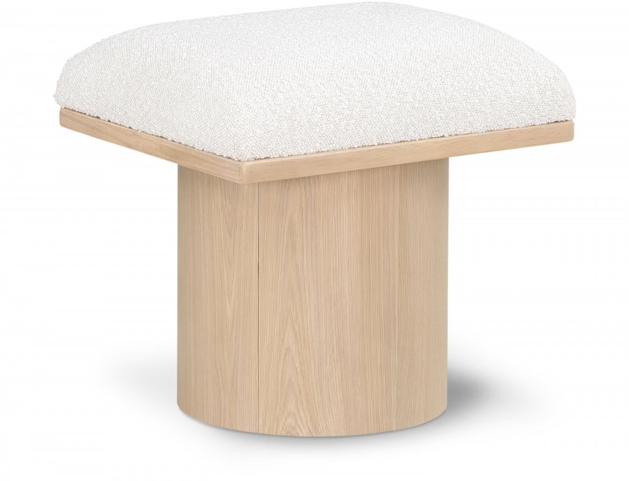 Pavilion Boucle Fabric Upholstered Stool