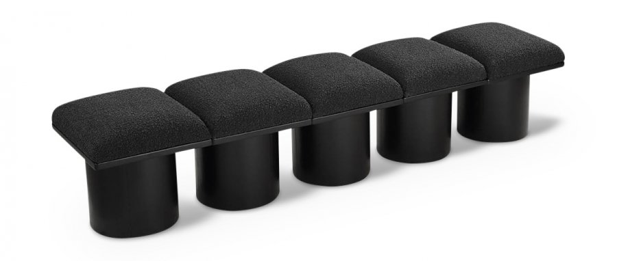 Pavilion Boucle Fabric Upholstered 5pc. Modular Bench