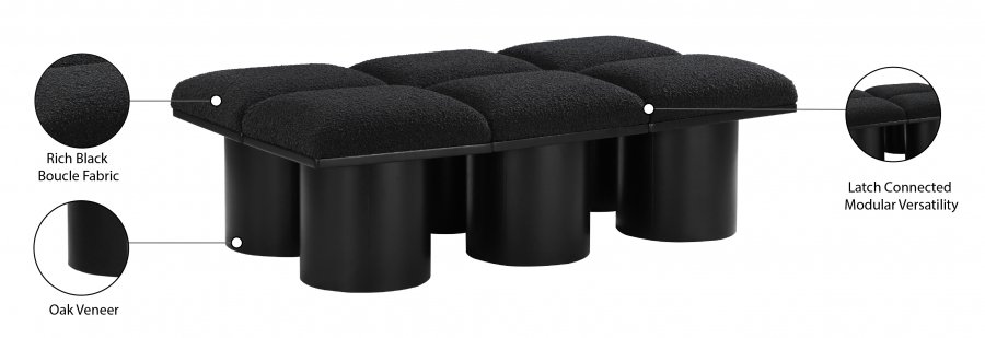 33719_00.jpg Pavilion Boucle Fabric Upholstered 6pc. Modular Bench - Image 7