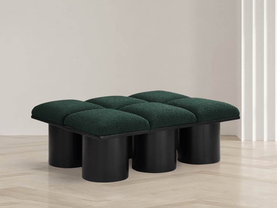 33770-1.jpg Pavilion Boucle Fabric Upholstered 6pc. Modular Bench - Image 2