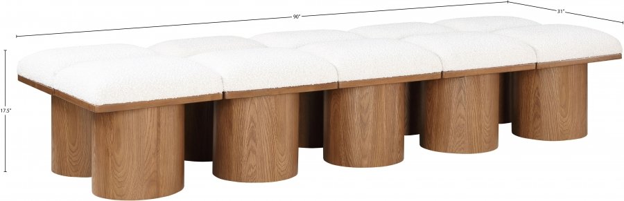 33776_0.jpg Pavilion Boucle Fabric Upholstered 10pc. Modular Bench - Image 6