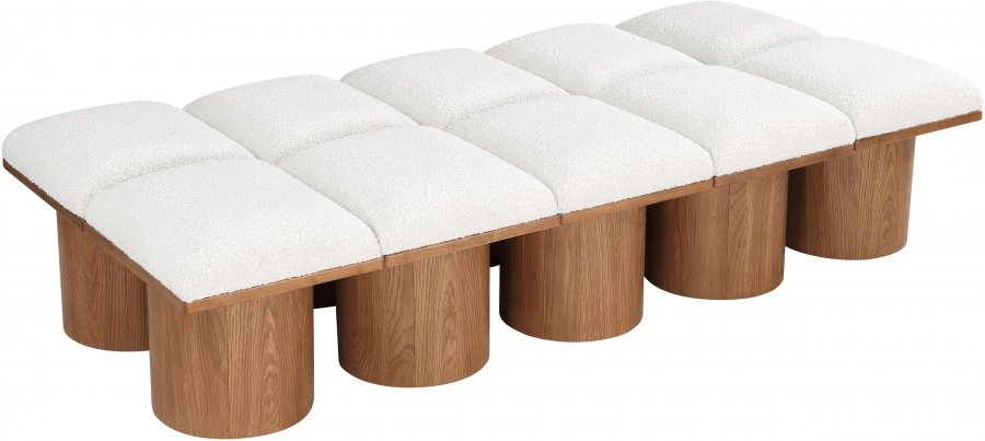 33777-4.jpg Pavilion Boucle Fabric Upholstered 10pc. Modular Bench - Image 5