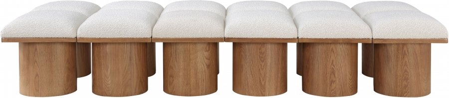 33779-2.jpg Pavilion Boucle Fabric Upholstered 12pc. Modular Bench - Image 3